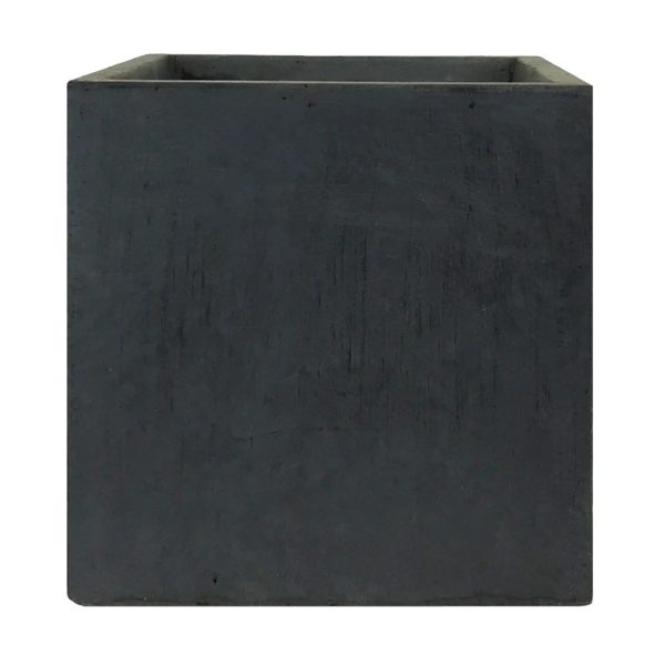 Square Box Faux Lead Light Concrete Garden Planter H25 L25 W25 cm, 16 ltrs Cap.