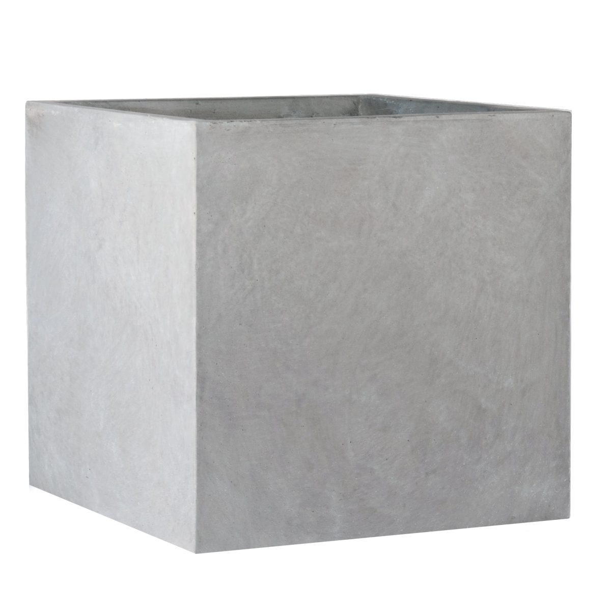 Square Box Grey Light Concrete Garden Planter H50 L50 W50 cm, 126 ltrs Cap.