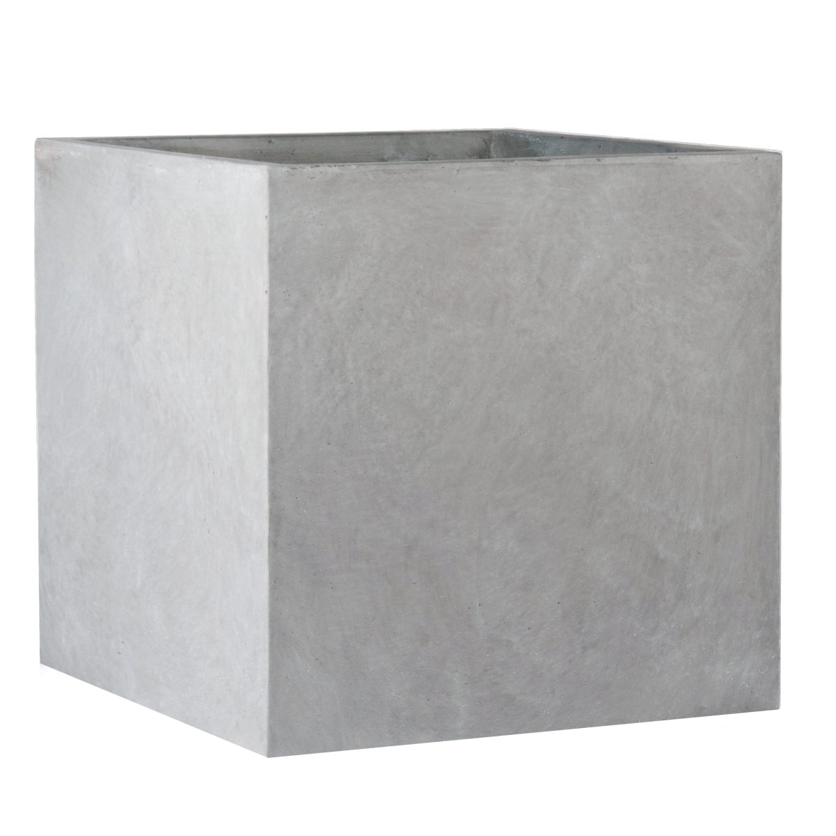 Square Box Grey Light Concrete Garden Planter H30 L30 W30 cm, 27 ltrs Cap.