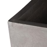 Square Box Contemporary Grey Light Concrete Planter H30 L30 W30 cm
