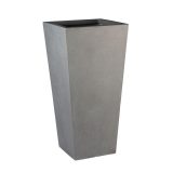 Tall Tapered Contemporary Grey Light Concrete Planter H89 L43 W43 cm