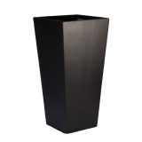 Tall Tapered Contemporary Black Light Concrete Planter H65 L32 W32 cm