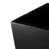 Tall Tapered Contemporary Black Light Concrete Planter H65 L32 W32 cm