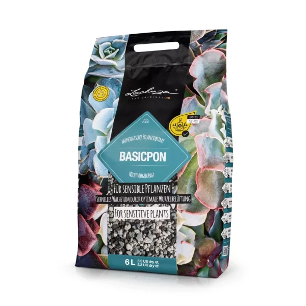 LECHUZA BASICPON Mineral Potting Mix, 12L