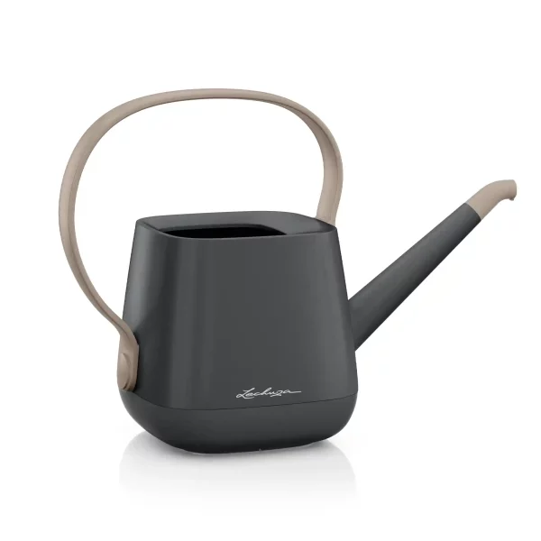 LECHUZA YULA Watering Can, Slate and Taupe, 1.7 L