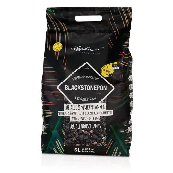 LECHUZA BLACKSTONEPON Mineral Potting Mix, 12L