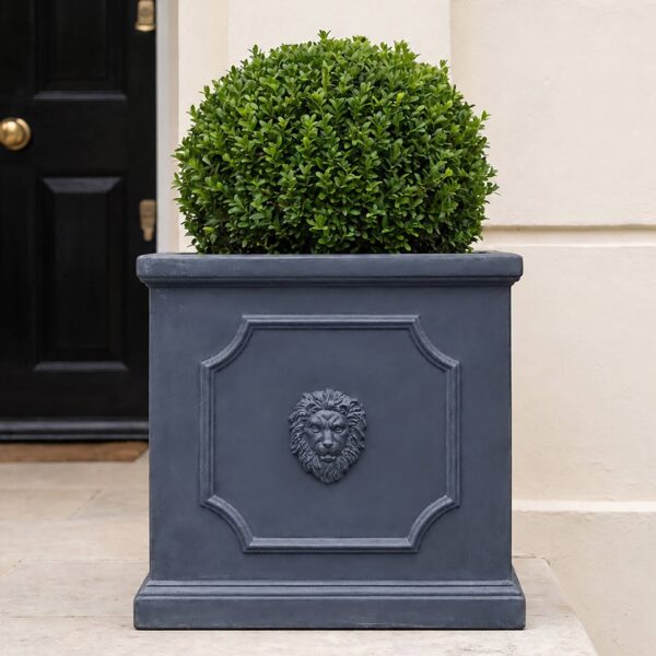 Faux Lead Georgian Square Garden Planter W30 H30 L30 cm, 27 ltrs Cap.